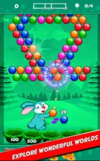 Space Bunny Bubble Spinner Screen Shot 1