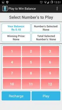 Play to Win Balance Screen Shot 1