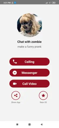 Ghost zombie fake Call video and chat Screen Shot 0