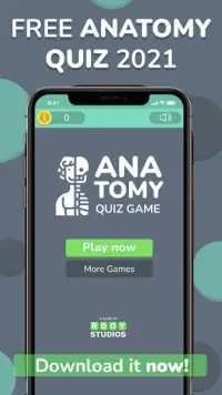 ANATOMY QUIZ 2021 - Free human anatomy trivia game Screen Shot 0