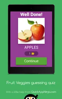 Devinez Fruits Quiz - Apprenez des fruits ou des Screen Shot 15