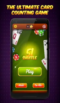 51 Shuffle - Card Counting Game Screen Shot 0