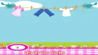 Pregnant Mommy Laundry - Clothes Washing Games Screen Shot 6