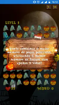 Halloween Puzzle - Jogos de Combinar Screen Shot 1