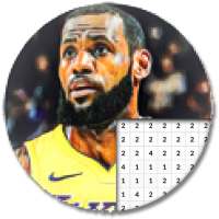 Basketball Players Color By Number - Pixel Art