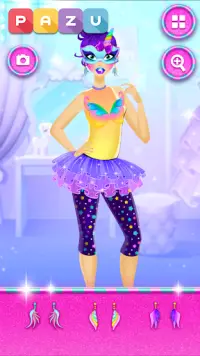 Makeup Girls - Unicorn dress up games for kids Screen Shot 3