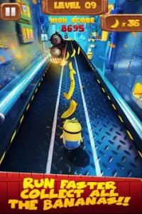 Banana super minion:despicable rush subway me 3D Screen Shot 2