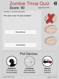 Zombie Trivia Quiz Screen Shot 1