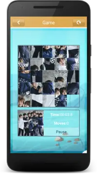 BTS Slide Puzzle Game Screen Shot 4