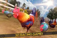 Wild Rooster Run - Frenzy Chicken Farm Race Screen Shot 0