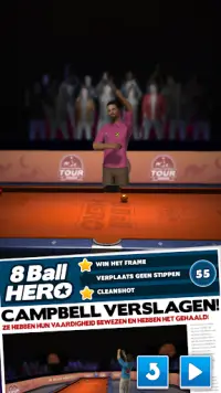 8 Ball Hero – Poolbiljart-puzzelspel Screen Shot 0