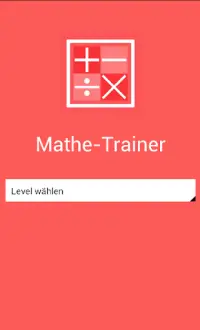 Mathe Trainer App Screen Shot 0