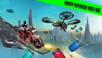 Superhero Moto Stunt Bike Attack Race Screen Shot 1