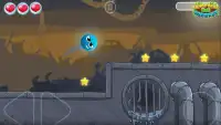 Funny Blue Ball Journey Screen Shot 4