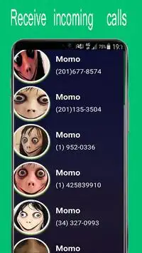 Top Creepy Momo Fake Call And Video Chat 2020 Screen Shot 2