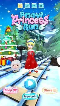 Snow Princess Subway Surf: Rush Run In Frozen Rail Screen Shot 4