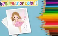 Fairy princess coloring book Screen Shot 2