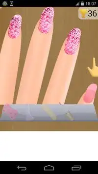 juegos de uñas brillo Screen Shot 0