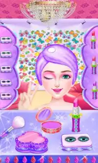 Doll prinses makeover meisjes gratis make-up spel Screen Shot 2