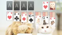 Solitaire Lovely Cats Theme Screen Shot 2