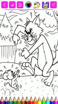 Tom and Jerry coloring Screen Shot 4