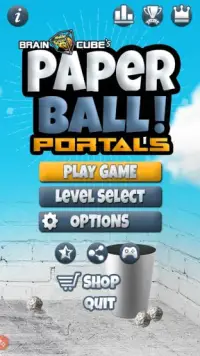 Paper Ball Portals Screen Shot 0