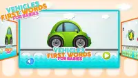 Vehicles First Word For Babies Screen Shot 0