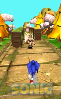 Super Blue Hedgehog Dash - Jungle Adventure Screen Shot 7