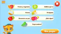 Frutas y verduras - Juegos para niños Screen Shot 0