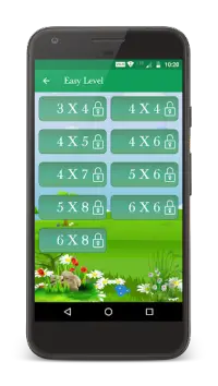Flower Memory Matching Game Screen Shot 1