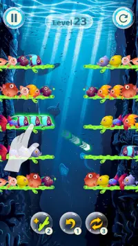 Fish Sort Color Puzzle Game Screen Shot 2