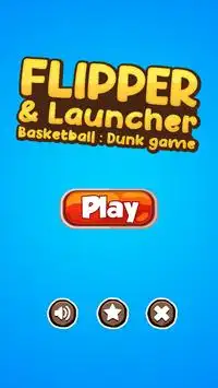 Flipper Dunk Launcher basketball Screen Shot 0