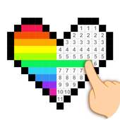Pixel Art Color пономерам цветам пикселей пикселей