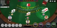 Blackjack 21 - Multijugador en línea GRATIS! Screen Shot 2