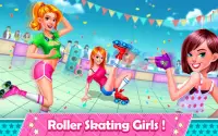 Roller Skating Girl - Street D Screen Shot 4