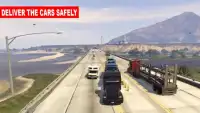Heavy Truck Cars Transport 3d Screen Shot 2