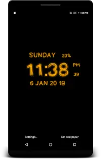 Digital Clock Live Wallpaper Screen Shot 6