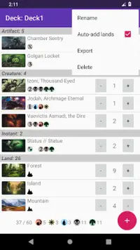 MTGA - Deck Builder Screen Shot 5