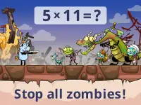 Math games: Zombie Invasion Screen Shot 7