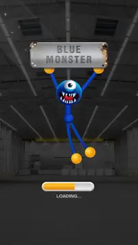 Blue Monster: Stretch Game Screen Shot 0