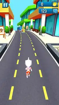 Ultra Hero Run Man Screen Shot 1