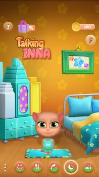 My Talking Cat Inna Screen Shot 0