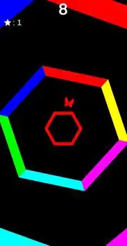 Color Switch Hexagon - Endless runner Screen Shot 1