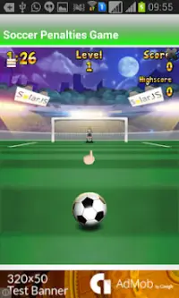 Soccer Penalties Game Screen Shot 0