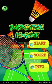 Badminton 3D Game Screen Shot 1