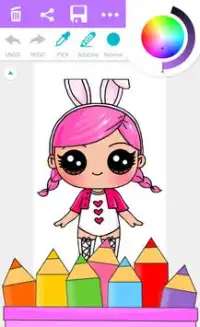 Surprise Coloring Book Dolls Screen Shot 1