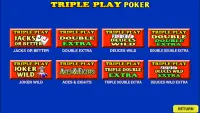 Triple Play Poker - Free! Screen Shot 4