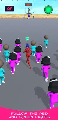 Squid LadyBug Survival 3D Game Screen Shot 1