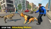 Police Dog VS Wild Wolf Attack Screen Shot 2