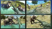 Dziki krokodyla Atak Sim Screen Shot 5